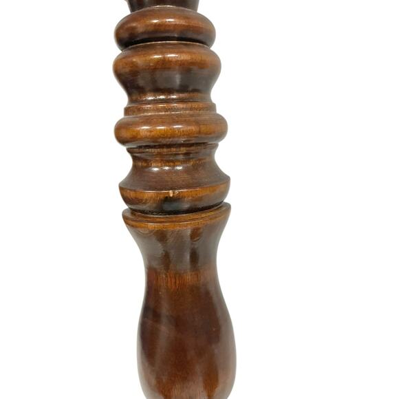 Vintage Homco Wood Candelabra Sconce Etched Glass Scalloped Votive Candle Cups - Picture 6 of 6